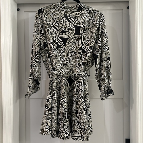 NWOT Zara BELTED PRINTED DRESS - Picture 7 of 8